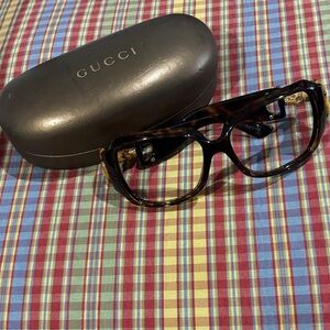 Gucci Brown Tortoise Ladies Glasses Frame